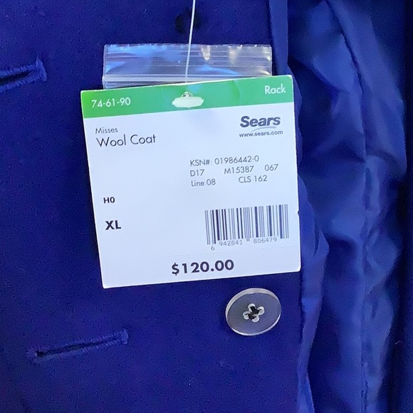 Apostrophe Wool Peacoat size XL - Picture 12 of 12